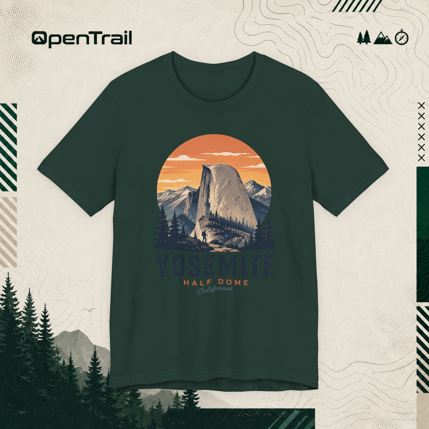 Yosemite Shirt, Half Dome California Tee, Vintage National Park T-Shirt