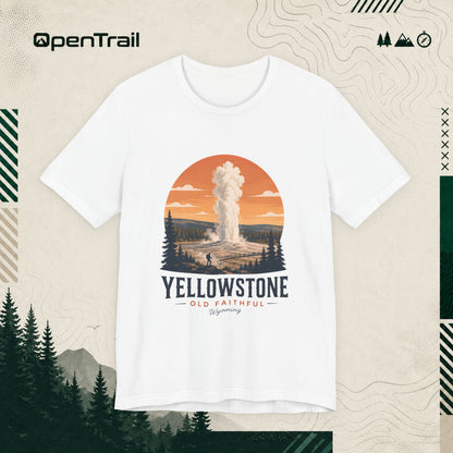 Yellowstone Shirt, Old Faithful Wyoming Tee, Vintage National Park T-Shirt